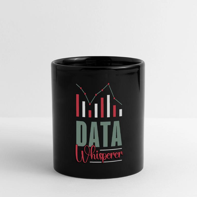 Data Analyst Data Whisperer Computer Science Coder Panorama-Tasse farbig
