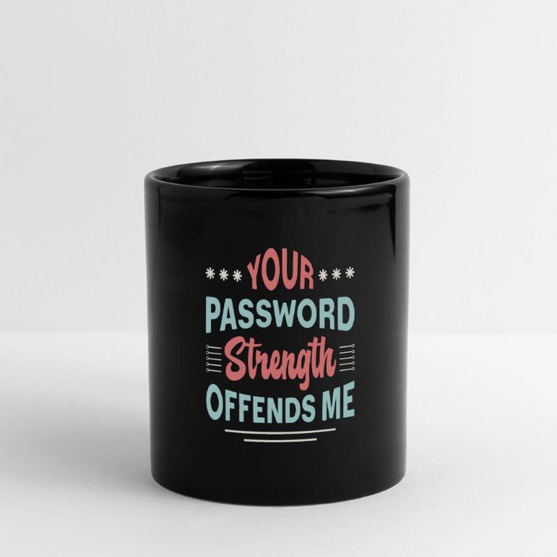 Cybersecurity Your Password Strength Programmer Full Colour Panoramic Mug