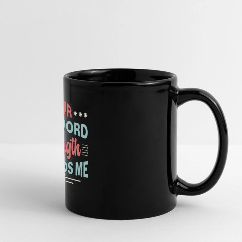 Cybersecurity Your Password Strength Programmer Full Colour Panoramic Mug