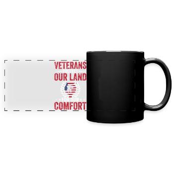 Veteranen Schützen Unser Land Für Unseren Komfort - Panorama-Tasse farbig - Schwarz - Vorne