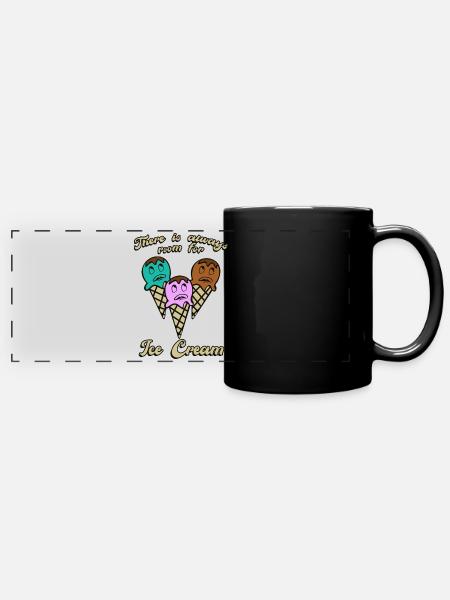 Icecream Funny Ice Cream - Panorama-Tasse farbig - Schwarz