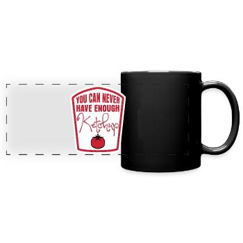 Tomato Ketchup Costume - Panorama-Tasse farbig - Schwarz - Vorne
