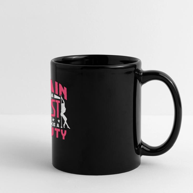 Pole Dancing Train Like A Beast Look Pole Dance Panorama-Tasse farbig