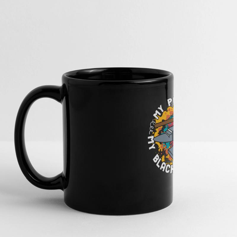 Forge Ma passion Mon travail de forgeron Forge Mug panoramique uni