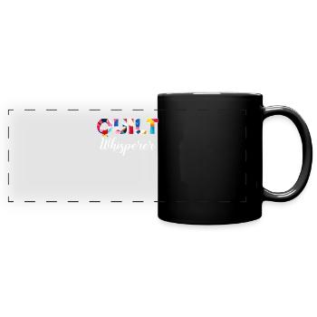 Sewciopath, Quilting sewing - Panorama-Tasse farbig - Schwarz - Vorne