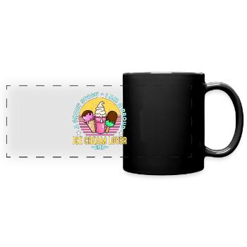 Ice Cream Lover A Short Story Vanilla Ice Lover - Panorama-Tasse farbig - Schwarz - Vorne