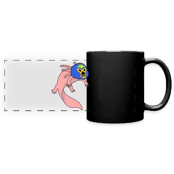 Lucha Libre Axolotl Luchador - Mug panoramique uni - noir - Devant