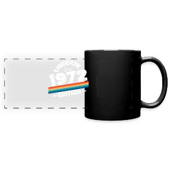 Unique Since 1972 Edition Birthday Vintage 1972 - Full Colour Panoramic Mug - black - Front