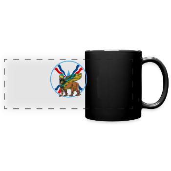 Antique divinité Lamassu mythologie Babylone Sumer - Mug panoramique uni - noir - Devant