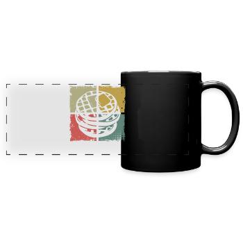 Pancake Lover Kids Retro Vintage - Full Colour Panoramic Mug - black - Front