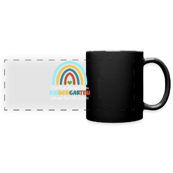 Nursery School Teacher Kindergarten - Full Colour Panoramic Mug - black - Front