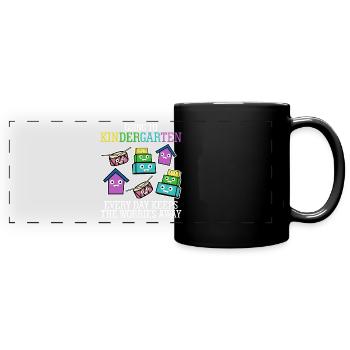 École maternelle - Mug panoramique uni - noir - Devant