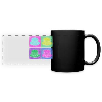 Pancake Lover Kids Retro Vintage - Full Colour Panoramic Mug - black - Front