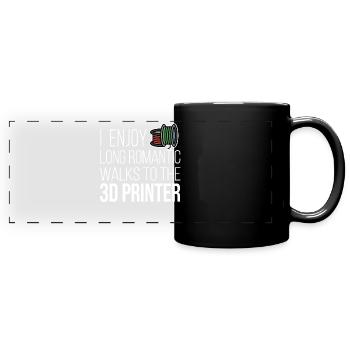 I Enjoy Romantic Walk 3D Printer Filament CNC - Panorama-Tasse farbig - Schwarz - Vorne