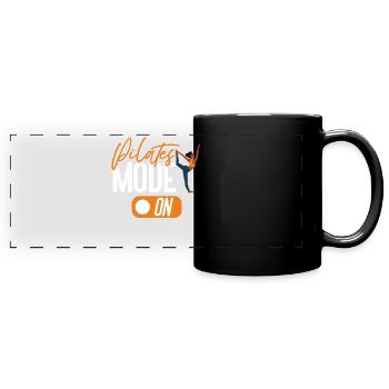 Instructeur de Pilates Professeur de Pilates - Mug panoramique uni - noir - Devant