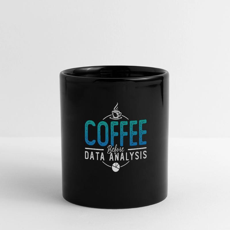 Data Analyst Coffee Data Scientist Coffee Lover Panorama-Tasse farbig