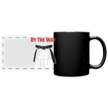 Ju-Jitsu Brasilian Jiu-Jitsu BJJ - Full Colour Panoramic Mug - black - Front