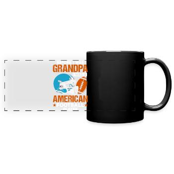 Before I Was Grandpa I Was A American Football Pla - Full Colour Panoramic Mug - black - Front