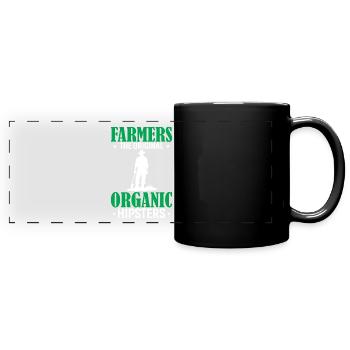 Agriculteurs : les hipsters biologiques originaux - Mug panoramique uni - noir - Devant