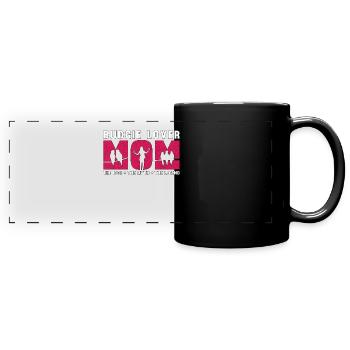 Amoureux des perruches Maman L’idole L’amoureux des oiseaux colorés - Mug panoramique uni - noir - Devant