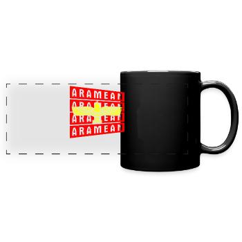 Syrien Naher Osten Antike Aramäische Aramäer - Panorama-Tasse farbig - Schwarz - Vorne