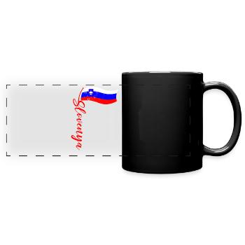 Slovenija Herkunft Slowenische Flagge Balkan - Panorama-Tasse farbig - Schwarz - Vorne