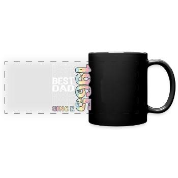 Meilleur papa du monde depuis 1965 Fête des pères - Mug panoramique uni - noir - Devant