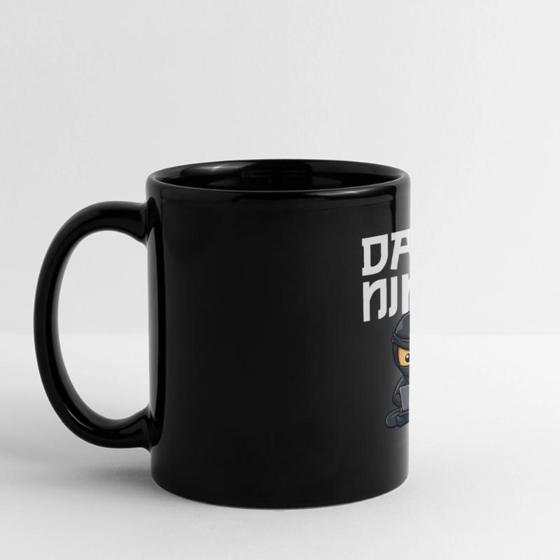 Data ninja data scientist Panorama-Tasse farbig