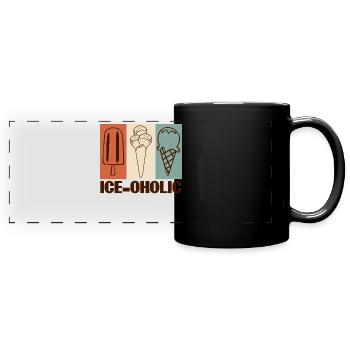 Ice Cream Summer - Panorama-Tasse farbig - Schwarz - Vorne