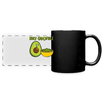 Avocado Tortilla Chips Guacamole - Full Colour Panoramic Mug - black - Front