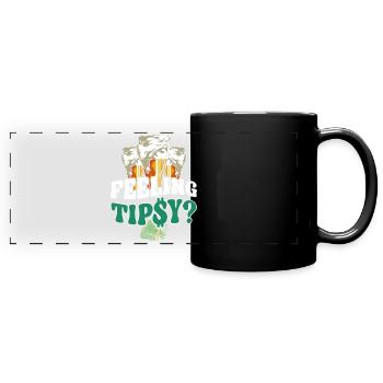 Sentiment de mixologue barman - Mug panoramique uni - noir - Devant