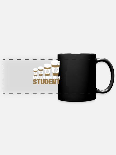 Students Coffee Student - Panorama-Tasse farbig - Schwarz