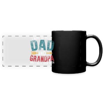 I Have Two Titles Dad and Grandpa And I Rock Them - Full Colour Panoramic Mug - black - Front