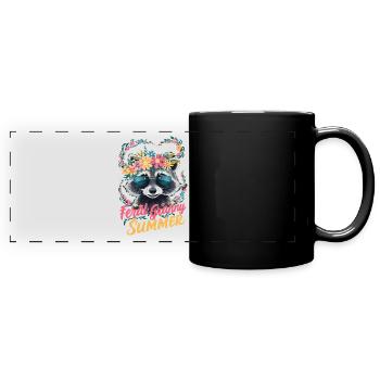 Wildheit Oma Sommer Oma Großmutter Frauen 2024 - Panorama-Tasse farbig - Schwarz - Vorne