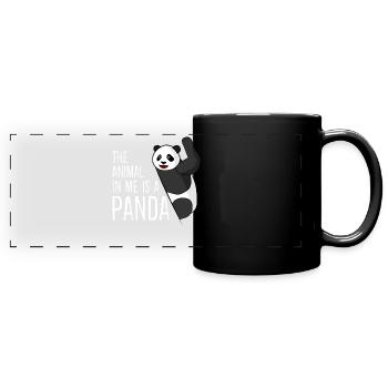 Panda Ours Pandas Panda Géant - Mug panoramique uni - noir - Devant