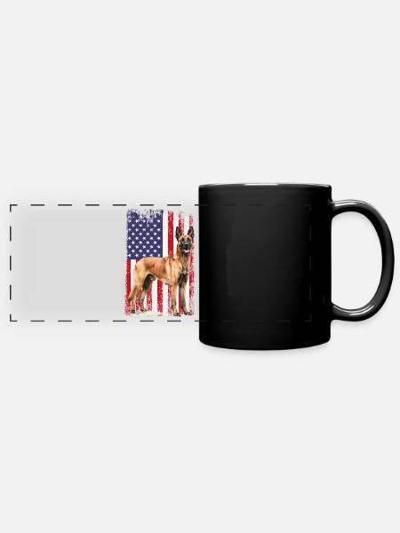 Belgian Malinois - Panorama-Tasse farbig - Schwarz
