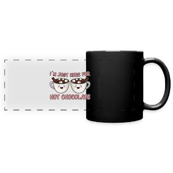 Cacao Dicton Chocolat Chaud Fun Cacao Cadeau - Mug panoramique uni - noir - Devant