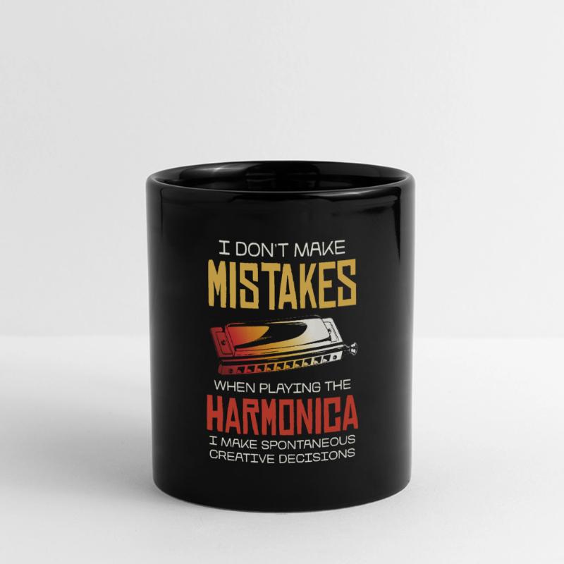 I don't make mistakes when playing the harmonica Full Colour Panoramic Mug