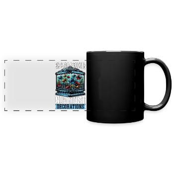 Aquarium Enthusiast Fish Are Friends Fishkeeping - Panorama-Tasse farbig - Schwarz - Vorne