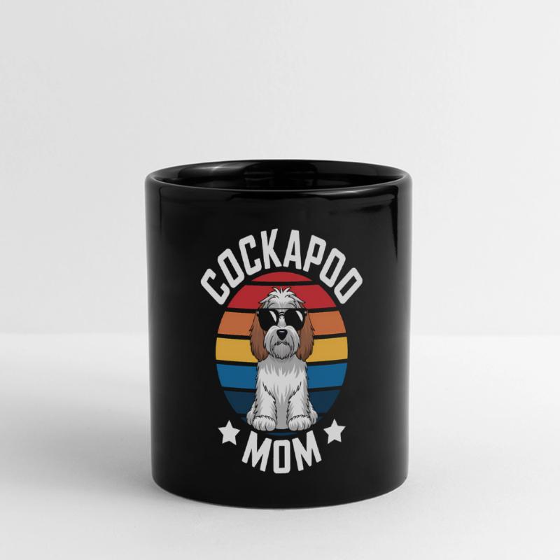 Cockapoo Spruch Mama Lustiges Cockapoo Geschenk Panorama-Tasse farbig
