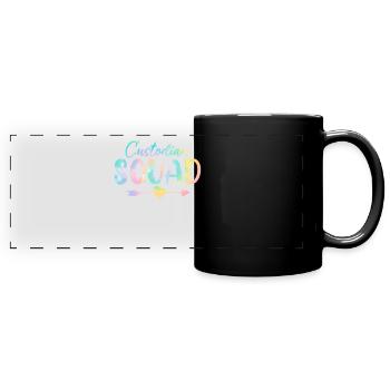 Gardien Squad Tie Dye Maid Cleaner School - Mug panoramique uni - noir - Devant