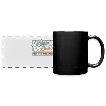 Vizsla Love Pure Et Énergique Propriétaire D’animaux Amoureux Des Chiens - Mug panoramique uni - noir - Devant