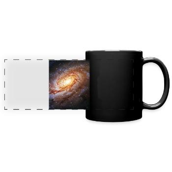 Galaxy Universe - Panorama-Tasse farbig - Schwarz - Vorne