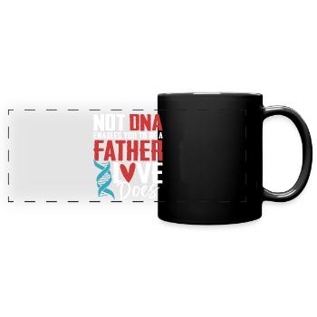Funny Adoption Dad Appreciation Foster Care - Full Colour Panoramic Mug - black - Front