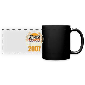Great since February 2007 18th Birthday Saying - Full Colour Panoramic Mug - black - Front