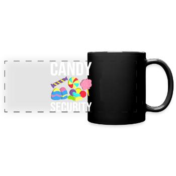Candy Security Funny Candy Confectionery Sweet - Full Colour Panoramic Mug - black - Front