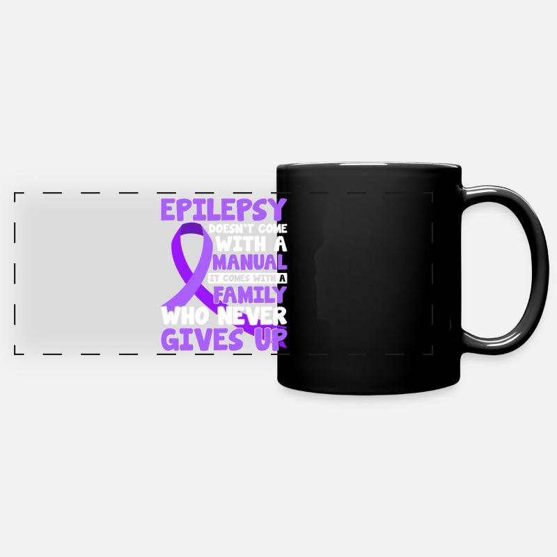 Funny Epilepsy Nervous System Disorder Epilepsy - Full Colour Panoramic Mug - black