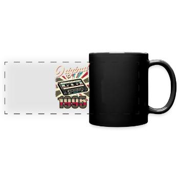 30th Birthday Man Woman 30 Years Decoration 1995 Retro - Full Colour Panoramic Mug - black - Front