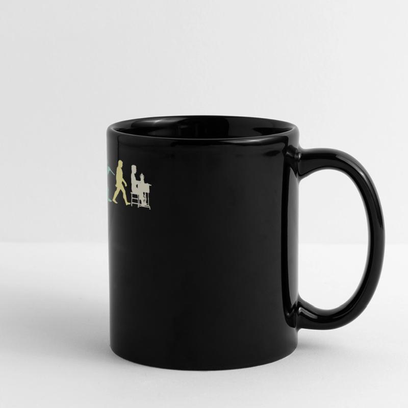 Drôle d’évolution Technologie de l’information informatique Mug panoramique uni