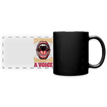 Speech Therapy Everyone Deserves A Physiotherapist - Full Colour Panoramic Mug - black - Front